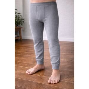 Wrangler Thermal Pants Men’s 2XL Heavyweight Waffle Knit Gray